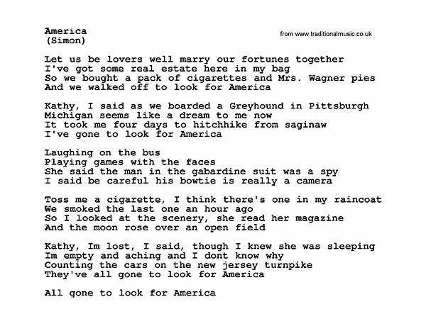 America en Lyrics [014]