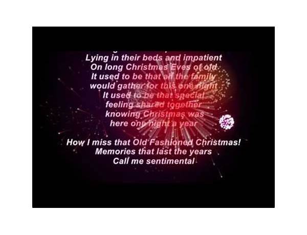 An Old Fashioned Christmas en Lyrics [Carpenters]