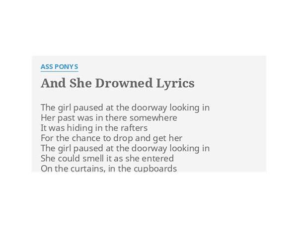 And She Drowned en Lyrics [Ass Ponys]