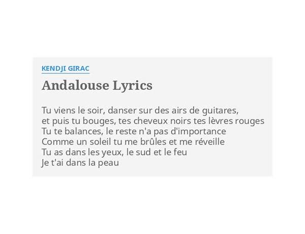 Andalouse fr Lyrics [Kendji Girac]