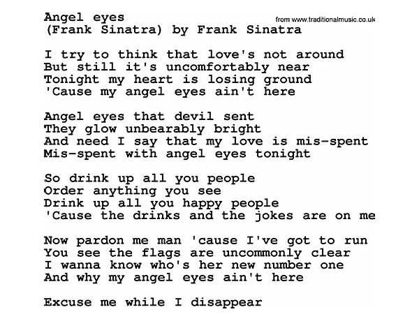 Angel Eyes en Lyrics [WANYI]