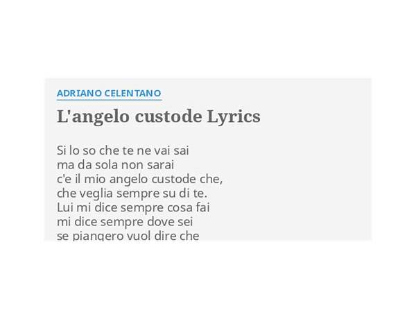 Angelo Custode it Lyrics [Lanz Khan]