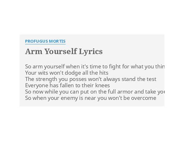 Arm Yourself en Lyrics [She Drew The Gun]