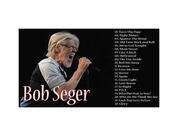 Artist: Bob Seger, musical term