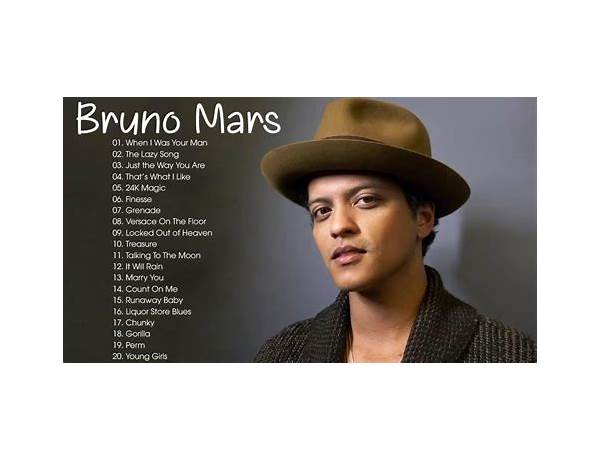 Artist: Bruno Mars, musical term