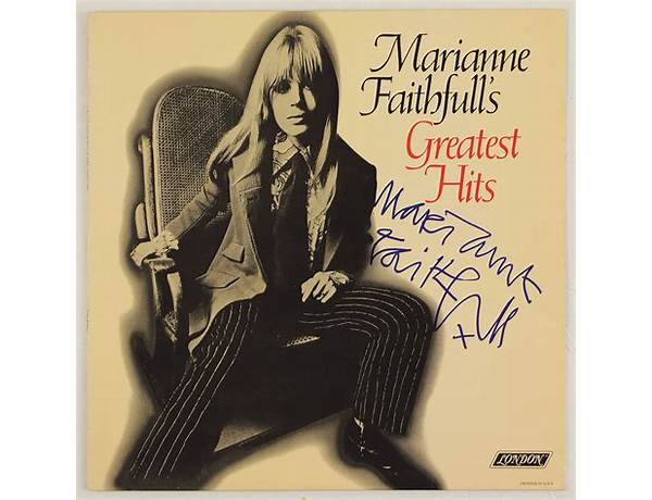 Artist: Marianne Faithfull, musical term