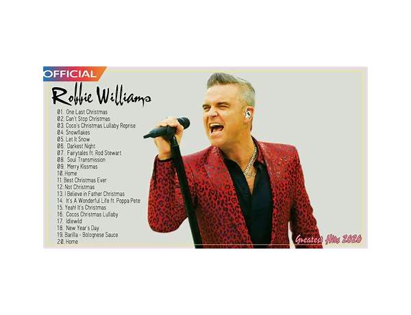 Artist: Robbie Williams, musical term