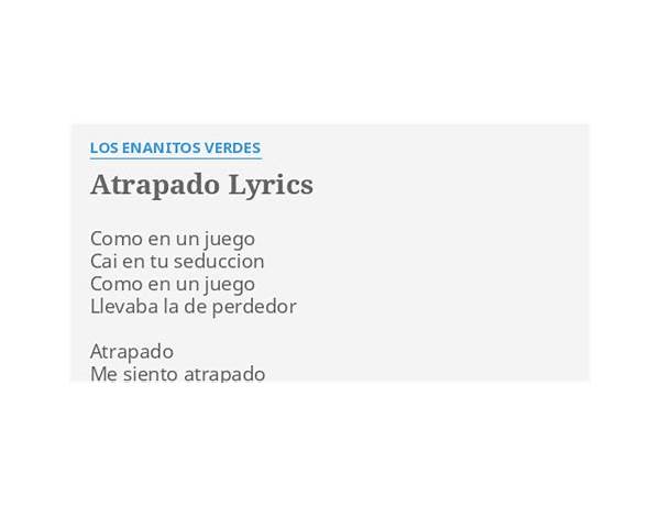 Atrapado es Lyrics [Cuello]