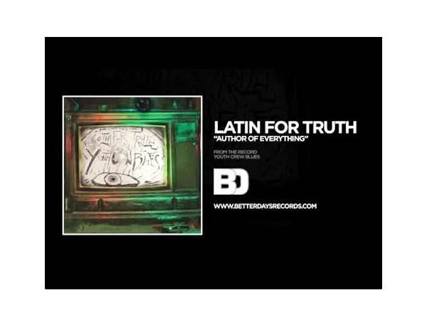 Author of Everything en Lyrics [Latin For Truth]