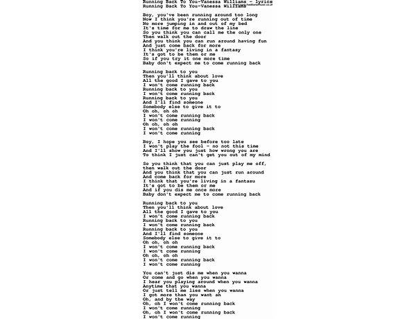 BACK TO YOU en Lyrics [Roy Blair]