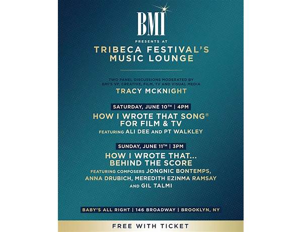 BMI Returns to Tribeca Festival with Two Engaging Panels