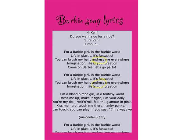 Barbie hr Lyrics [Devito]