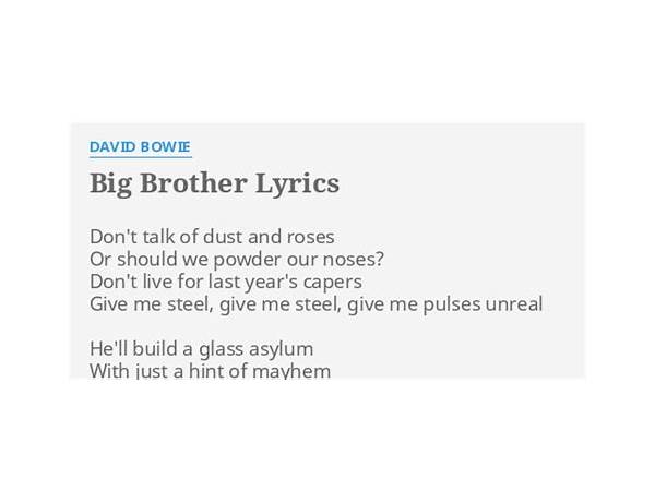 Big Brother en Lyrics [Jon Connor]