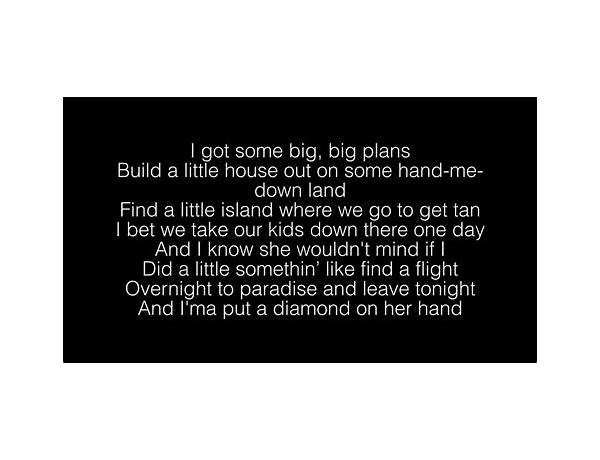 Big Plans en Lyrics [Rebel Simpson]