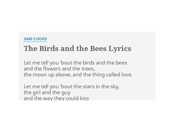 Birds and Bees en Lyrics [Triggawolfman]