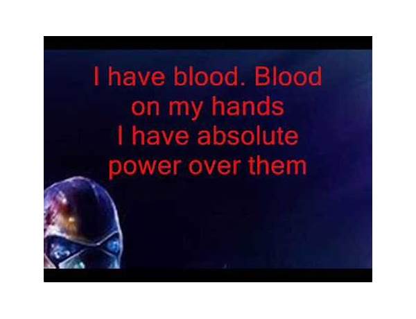 Blood en Lyrics [Blaze Bayley]