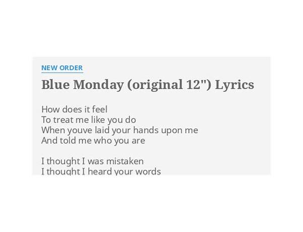 Blue Monday en Lyrics [Wilbert Harrison]