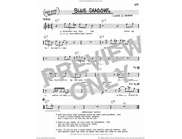 Blue Shadows en Lyrics [Jimmie Dale Gilmore]