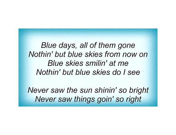 Bluest Skies en Lyrics [Yvng MC]