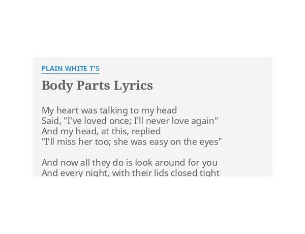 Body Parts en Lyrics [Sodom]