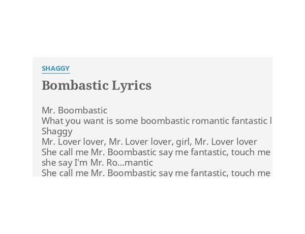 Bombastic en Lyrics [Stormitive]