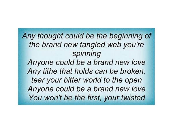 Brand New Love en Lyrics [Brian Ellis]