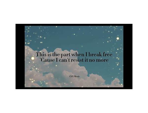 Break Free en Lyrics [Bernardo Falcone]