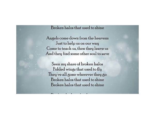 Broken Halo en Lyrics [Digital Summer]