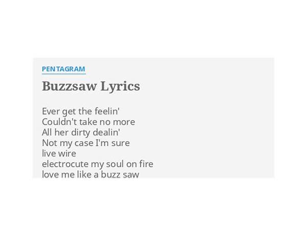 Buzzsaw en Lyrics [Celldweller]