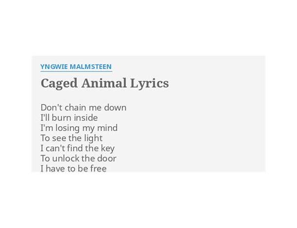 Caged Animal en Lyrics [Yngwie Malmsteen]