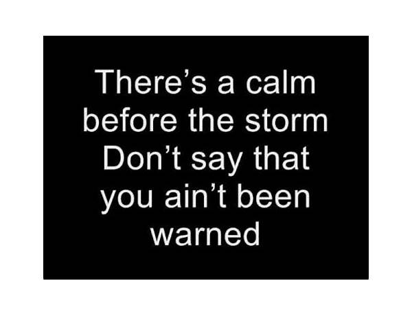 Calm Before The Storm en Lyrics [Artension]