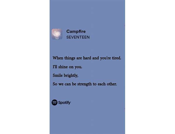 Campfire en Lyrics [Komeda]