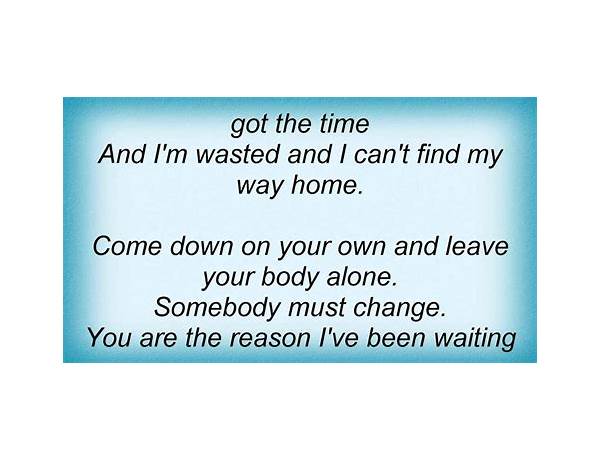 Can\'t Find My Way Back to You en Lyrics [Blue Rodeo]