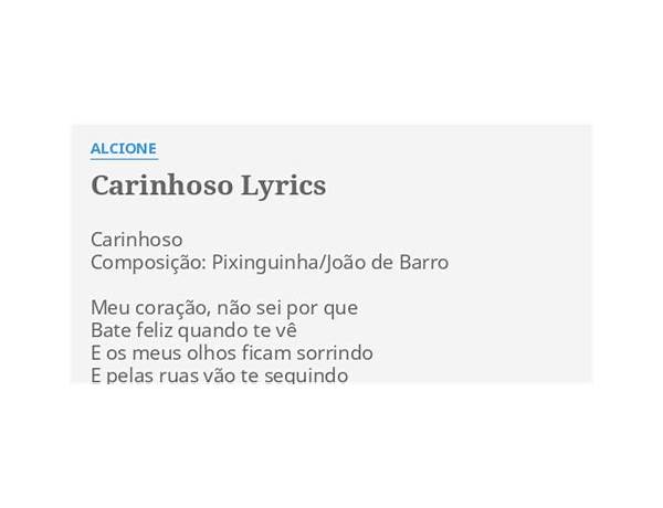 Carinhoso pt Lyrics [Tom Zé]