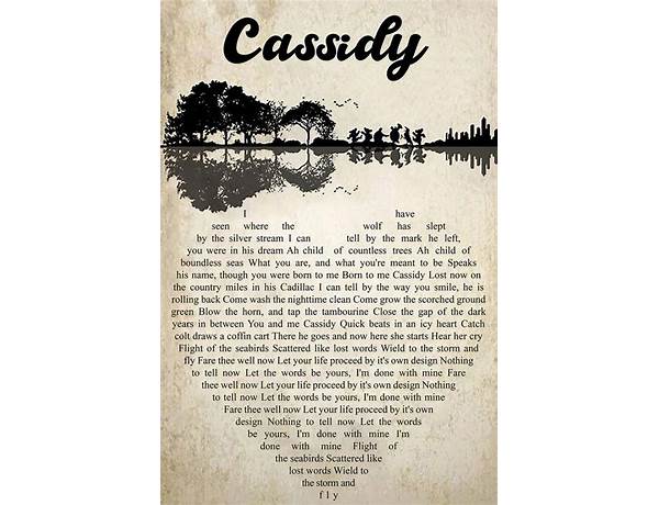 Cassidy en Lyrics [The Grateful Dead]