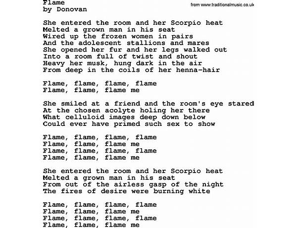 Cast A Flame en Lyrics [Jordan Red]