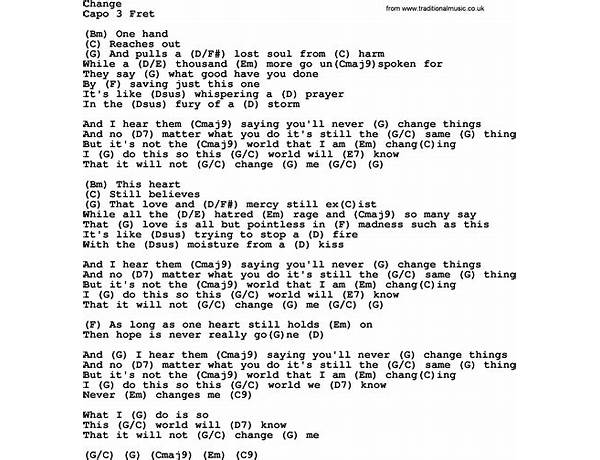 Changing en Lyrics [Rentravia\'s Fan]