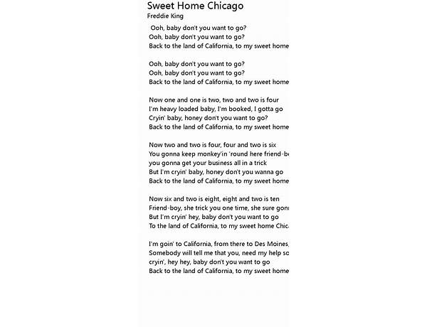 Chicago en Lyrics [Shaun Riley]