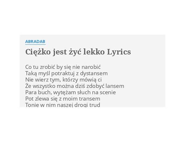 Ciężko pl Lyrics [Prądzyś]