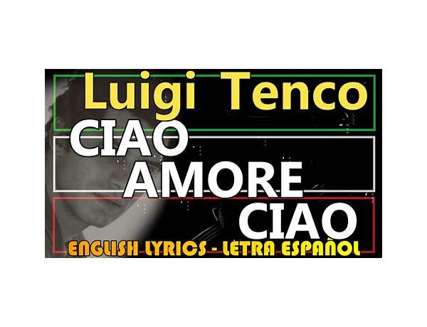 Ciao Amore co Lyrics [Sud Sound System]