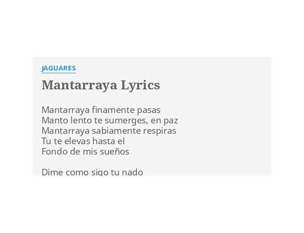 Circulos es Lyrics [Mantarrayas]