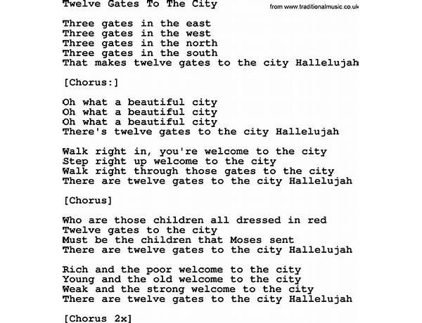 City Song en Lyrics [Imperial Teen]