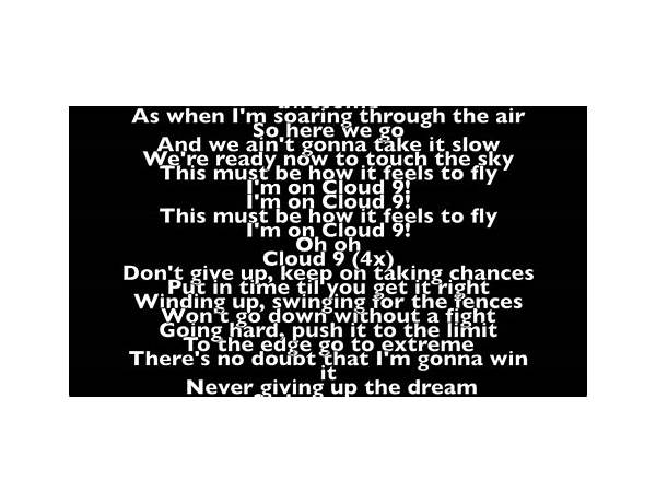 Cloud 9 en Lyrics [HellaOccupied]