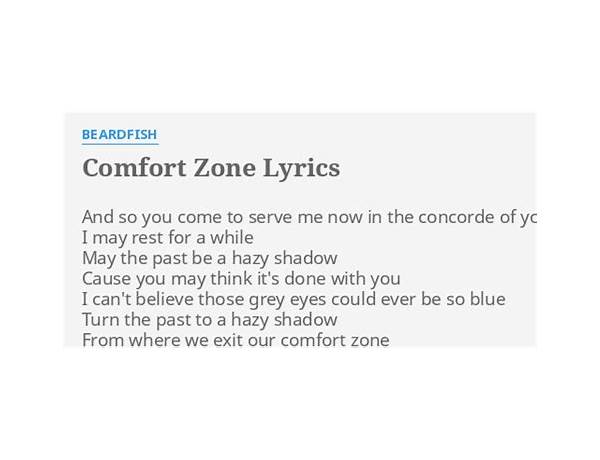 Comfort Zone en Lyrics [Dre Green]