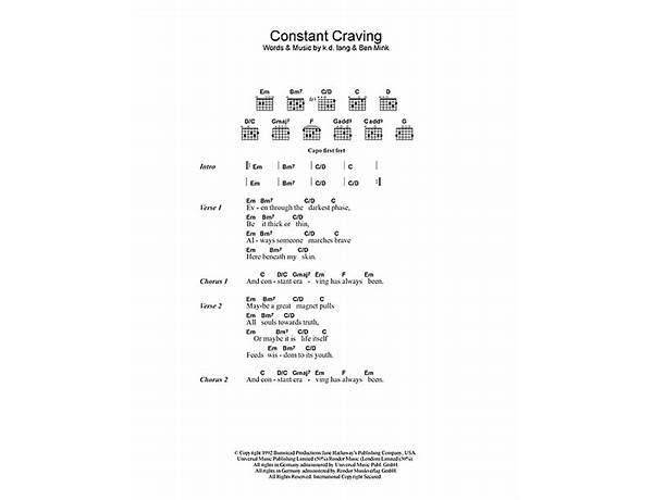 Constant Craving en Lyrics [Her Chariot Awaits]