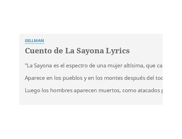 Cuento De La Sayona es Lyrics [Gillman]