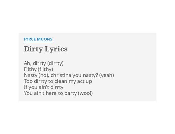 DIRTY FILTHY NASTY WHORE en Lyrics [JUDAHX]