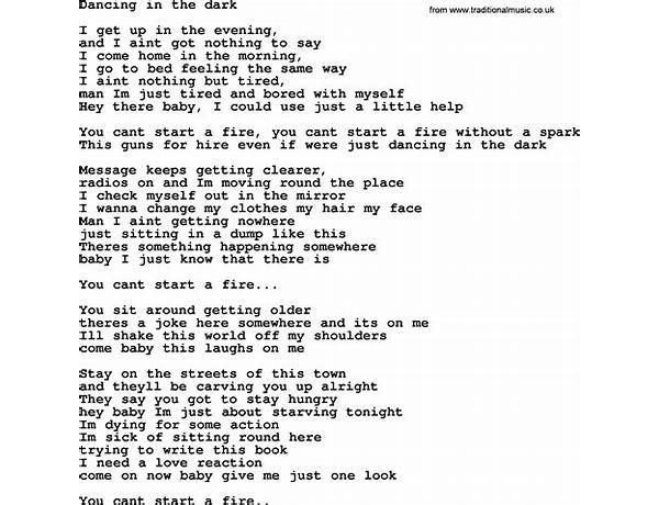 Dancing In The Dark en Lyrics [Tokio Hotel]