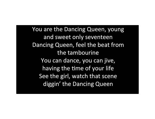 Dancing Queen en Lyrics [The Sugarcubes]