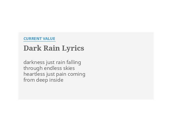 Dark Rain en Lyrics [DRAMA]